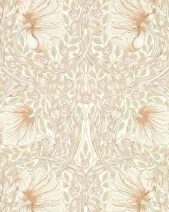 Sanderson Design Group Brands Ltd Mönstrade Tapeter|Blommiga Tapeter|William Morris & Co. Tapet - Pimpernel Cochineal Pink