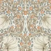 Sanderson Design Group Brands Ltd Mönstrade Tapeter|Blommiga Tapeter|William Morris & Co. Tapet - Pimpernel Linen/Coral