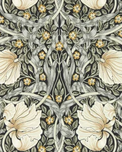 Sanderson Design Group Brands Ltd Mönstrade Tapeter|Blommiga Tapeter|William Morris & Co. Tapet - Pimpernel Ink/Sage