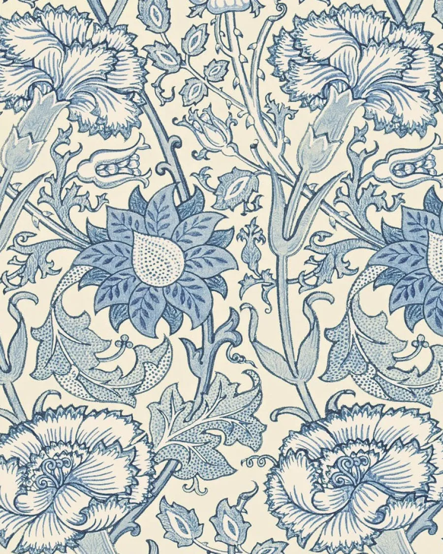 Sanderson Design Group Brands Ltd Mönstrade Tapeter|Blommiga Tapeter|William Morris & Co. Tapet - Pink & Rose indigo