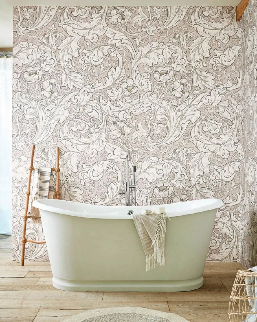 Sanderson Design Group Brands Ltd Mönstrade Tapeter|William Morris & Co - Tapeter|William Morris & Co. Tapet - Pure Bachelor´s Button Grey Blue