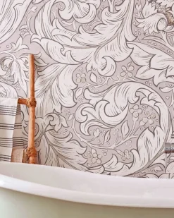 Sanderson Design Group Brands Ltd Mönstrade Tapeter|William Morris & Co - Tapeter|William Morris & Co. Tapet - Pure Bachelor´s Button Faded Sea Pink
