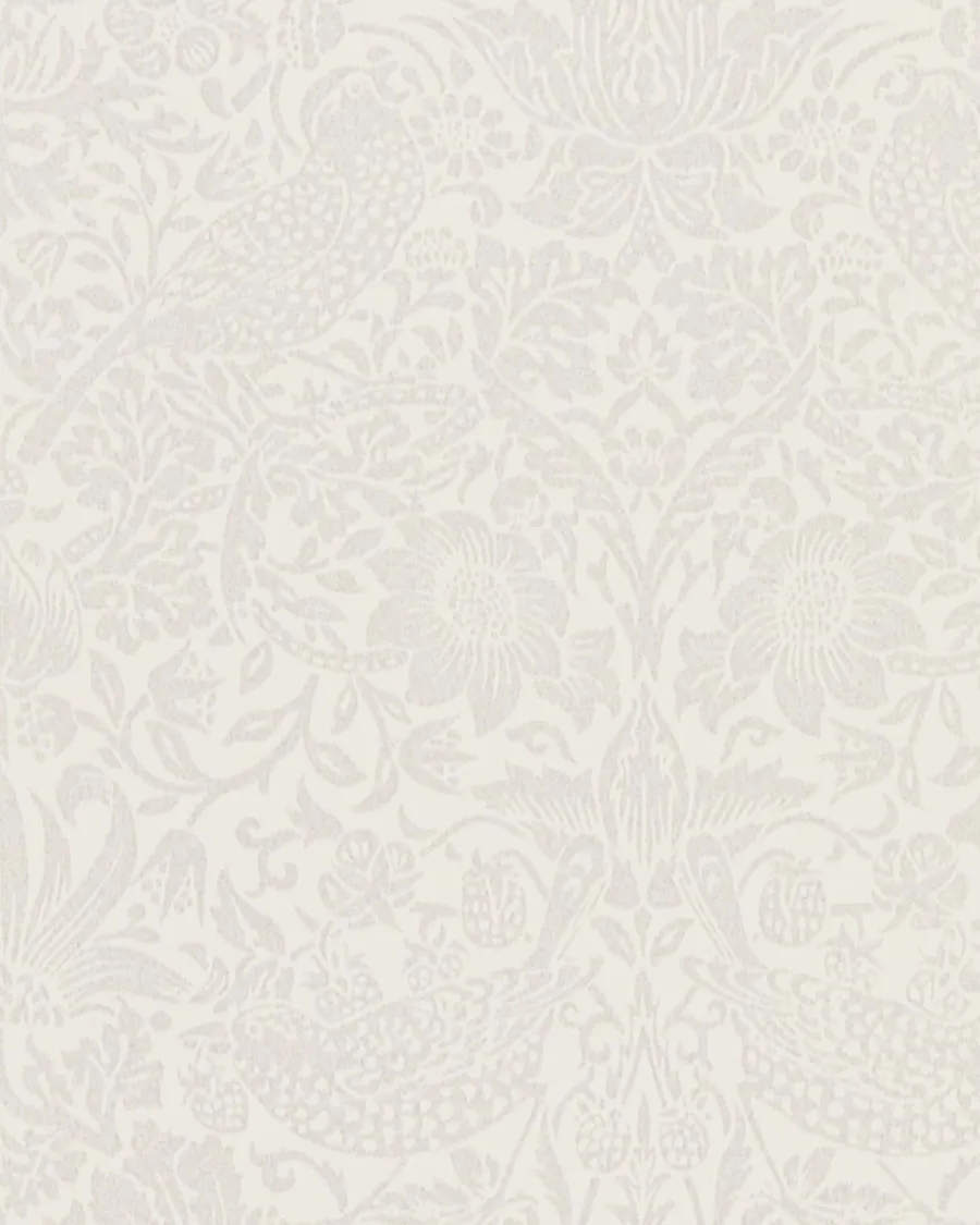 Sanderson Design Group Brands Ltd Mönstrade Tapeter|William Morris & Co - Tapeter|William Morris & Co. Tapet - Pure Strawberry Thief Oyster/Chalk