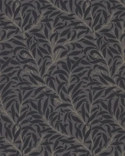 Sanderson Design Group Brands Ltd Mönstrade Tapeter|William Morris & Co - Tapeter|William Morris & Co. Tapet - Pure Willow Boughs Charcoal/Black