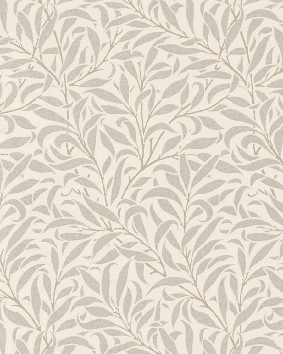 Sanderson Design Group Brands Ltd Mönstrade Tapeter|William Morris & Co - Tapeter|William Morris & Co. Tapet - Pure Willow Boughs Ecru/Silver