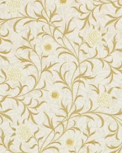 Sanderson Design Group Brands Ltd Mönstrade Tapeter|Blommiga Tapeter|William Morris & Co. Tapet - Scroll Vellum/Biscuit