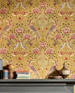 Sanderson Design Group Brands Ltd Mönstrade Tapeter|Blommiga Tapeter|William Morris & Co. Tapet - Seasons by May indigo