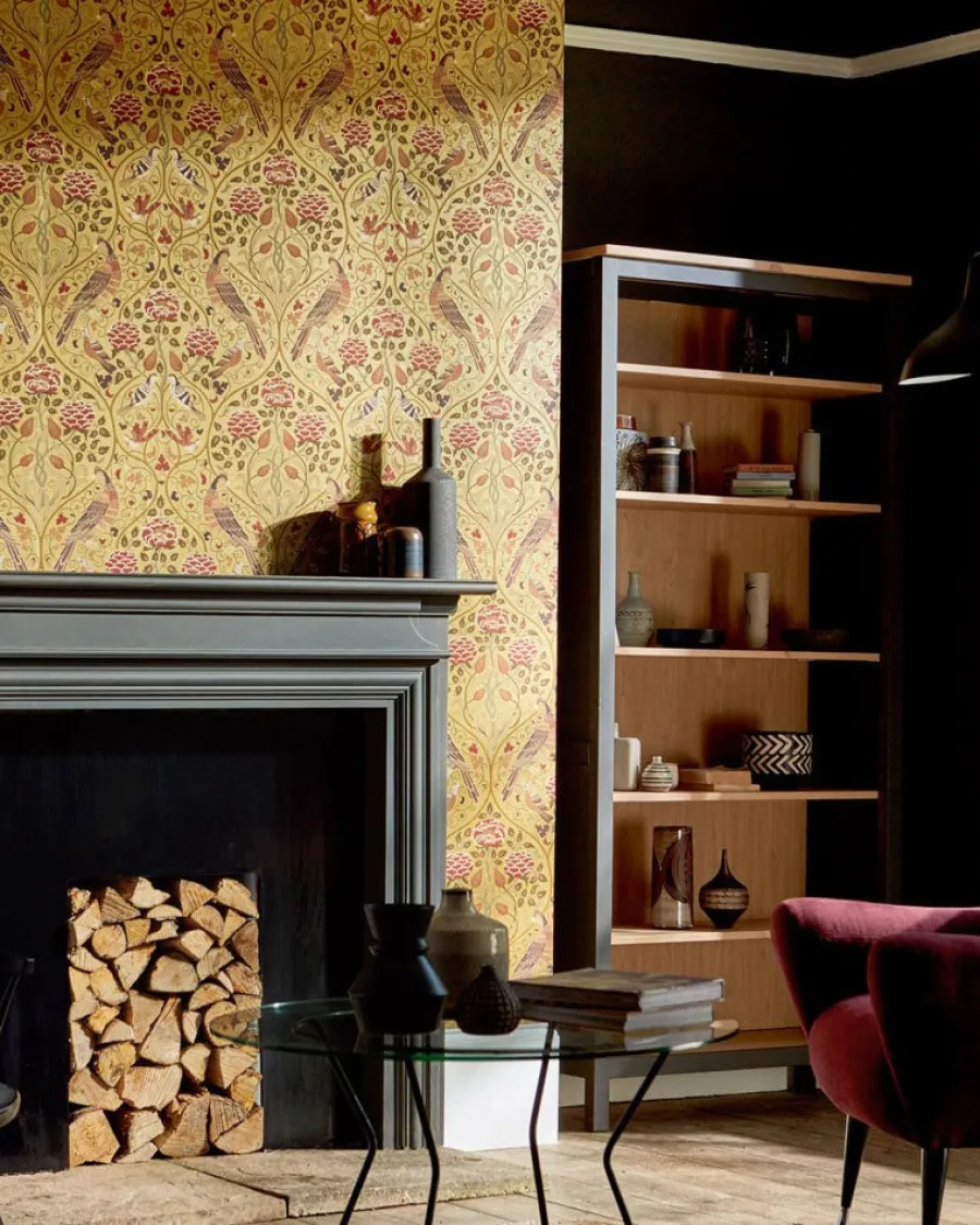 Sanderson Design Group Brands Ltd Mönstrade Tapeter|Blommiga Tapeter|William Morris & Co. Tapet - Seasons by May linen