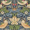 Sanderson Design Group Brands Ltd Mönstrade Tapeter|Blommiga Tapeter|William Morris & Co. Tapet - Strawberry Thief chocolate/slate