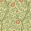 Sanderson Design Group Brands Ltd Mönstrade Tapeter|Blommiga Tapeter|William Morris & Co. Tapet - Sweet Briar Green/Blue/Rose