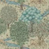 Sanderson Design Group Brands Ltd Mönstrade Tapeter|Blommiga Tapeter|William Morris & Co. Tapet - The Brook Linen Green