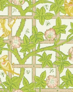 Sanderson Design Group Brands Ltd Mönstrade Tapeter|Blommiga Tapeter|William Morris & Co. Tapet - Trellis summer yellow