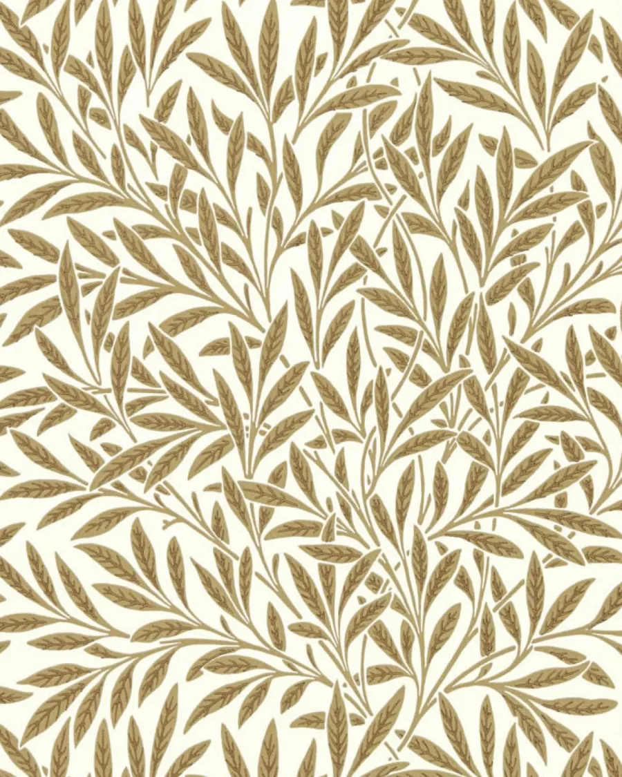 Sanderson Design Group Brands Ltd Mönstrade Tapeter|Blommiga Tapeter|William Morris & Co. Tapet - Willow Cream/Brown