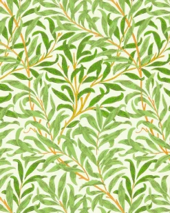 Sanderson Design Group Brands Ltd Mönstrade Tapeter|Blommiga Tapeter|William Morris & Co. Tapet - Willow Boughs leaf green
