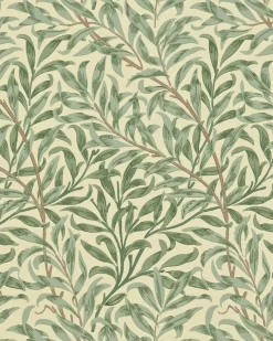 Sanderson Design Group Brands Ltd Mönstrade Tapeter|Blommiga Tapeter|William Morris & Co. Tapet - Willow Boughs Green