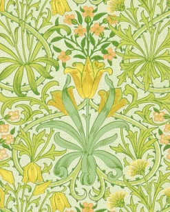 Sanderson Design Group Brands Ltd Mönstrade Tapeter|William Morris & Co - Tapeter|William Morris & Co. Tapet - Woodland Weeds sap green